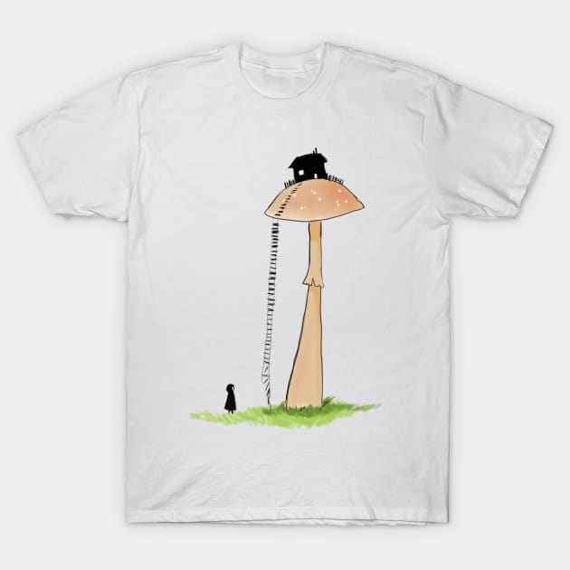 Mushroom House T-Shirt by ivielim